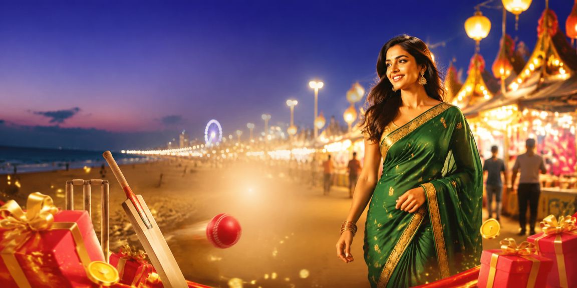 Cricket betting enthusiasts near Chennai's Marina Beach